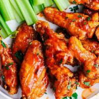 Jumbo Hot Wings · 8 pieces. Served with blue cheese on the side.