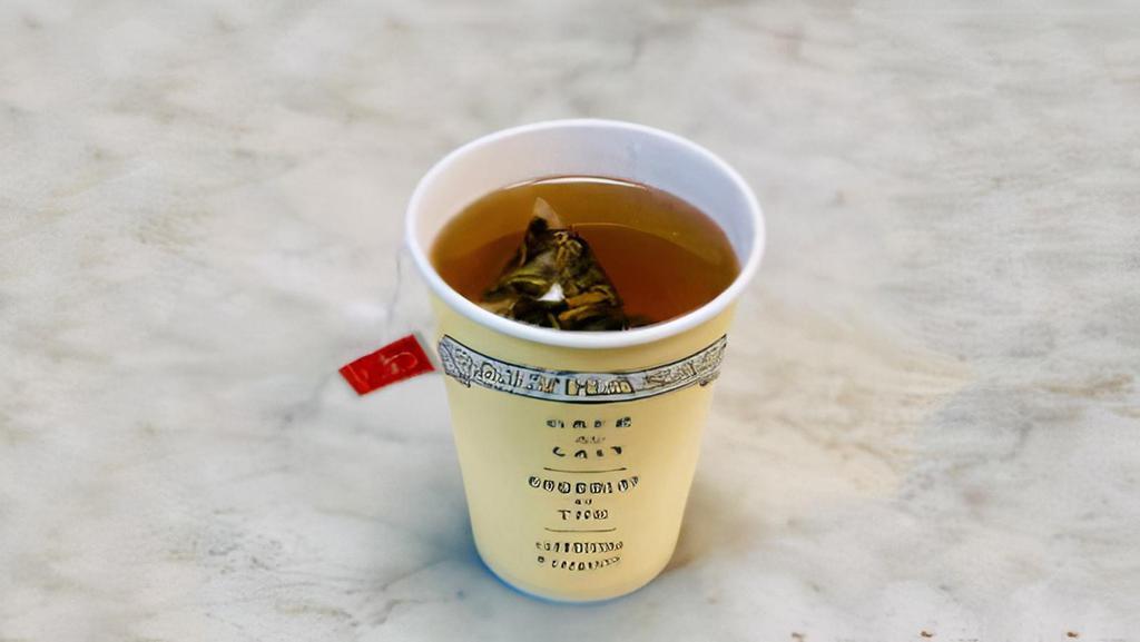 Tea · By in pursuit of tea. English Breakfast, Earl Grey, Jasmine Pearls Green, Classic Chai, Lemon-Verbena, Chamomile, Greek Mint, and Genmaicha Green.