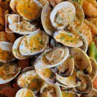 The Late Night Street Walker · Clams, Mussels, Shrimps, Crawfish, Four (4)Crab Cluster, Corn, Potatoes, Turkey  Kielbasa Sa...