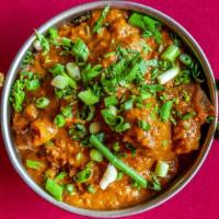 Goat Masala (Sohna Punjab Spl) · Goat, onion and tomato sauce, and Indian spices.