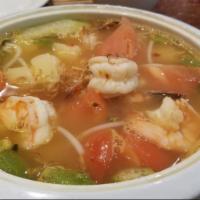 Hot & Sour Fish Vegetable Soup · Hot and spicy.