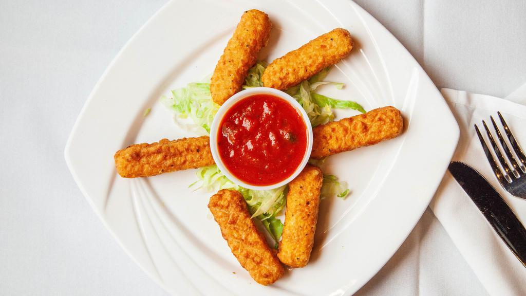 Mozzarella Sticks · Served with our own tomato sauce.