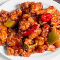 General Tso'S Chicken    左宗鸡 · Served with rice.