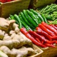 Seasonal Market Vegetables · Vegan and made without gluten.