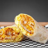 Build Your Own Breakfast Burrito · Served with scrambled eggs and comes with choice of salsa, chipotle crema or ketchup.