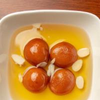 Gulab Jamun · Fried milk balls, sugar syrup