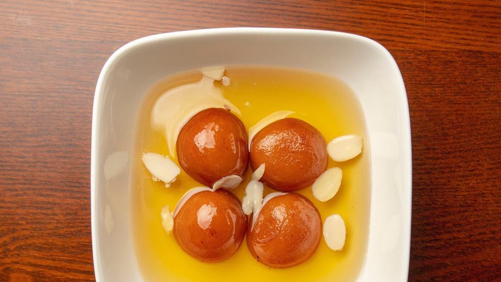 Gulab Jamun · Fried milk balls, sugar syrup