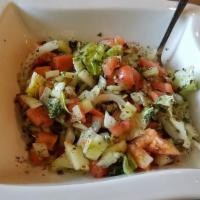Kachumar Salad · Diced vegetable salad with onion, tomato, cucumber & cabbage seasoned with salt & black pepp...