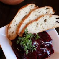 Charkhali Tkemalshi - Beets In Plum Sauce · Vegan, gluten free. Baked beets with plum sauce and herbs, served with Georgian bread. (Keto...