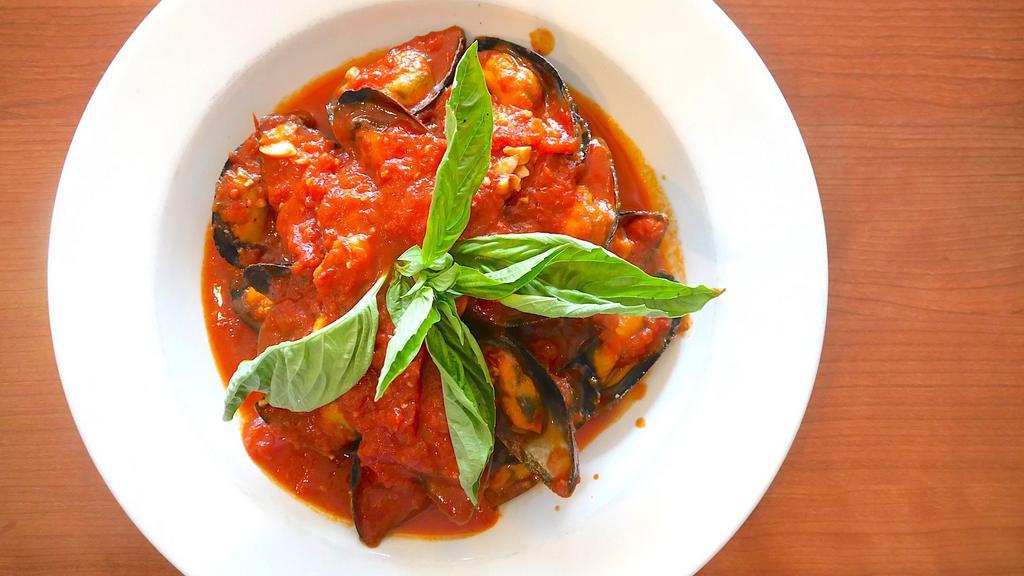 Mussels Marinara · Mussels sauteed in our traditional marinara sauce.