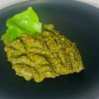 Pkhali · Spinach with walnut. Vegetarian and vegan. Pound.