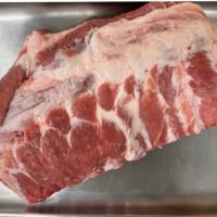 Pork Spare Ribs · 4-5 pounds per rack.