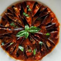 Fresh Mussels · Mussels in a Red SAuce