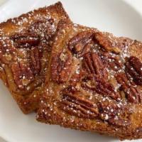 2Pc Maple Pecan French Toast Set · 2pc set. Homemade brioche soaked in maple cinnamon custard, twice baked with almond cream an...