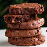 12Pc Baked-To-Order Double Chocolate Pecan Cookies · We bake the cookies when you order them, so they arrive warm and fresh. one dozen cookies.