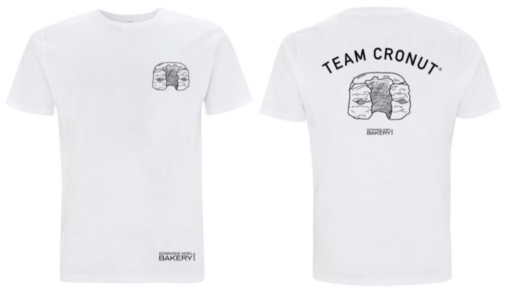 Team Cronut® T-Shirt · People always compare our Cronut® pastry to our other best-seller, the DKA (Dominique’s Kouign Amann). And as a super fun gift for the true foodie, here’s to wearing your pastry devotion, literally. Our all-cotton t-shirts come in two styles: Team Cronut® and Team DKA.

Which team are you on?