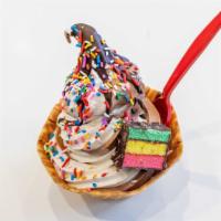Soft Serve Cup - Large · A bigger cup of our artisan flavors, with an astounding choice of toppings. Lowfat, nonfat, ...