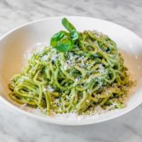 Spaghetti Pesto · basil, garlic, pine nuts, parmesan