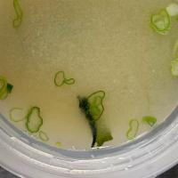 Miso Soup · Silken tofu, wakame and green onions.