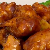 Orange Flavor Chicken · Spicy. Tender chunks of chicken deep fried till crispy with orange skin in a special hot and...