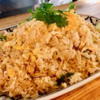 Crabmeat Fried Rice · Dairy free.
