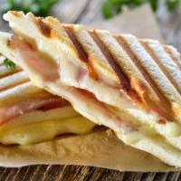Grilled Ham Tozt Panini · Sliced Ham & Melted American Cheese.