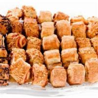 1Lb Rugelach Tray · We offer 4 varieties of this crispy, flaky, buttery pastry-style dough. Filled with Chocolat...