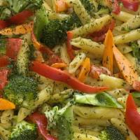 Rasta Pasta  · Veggie Pasta with Parmesan and bell peppers, carrots, broccoli.