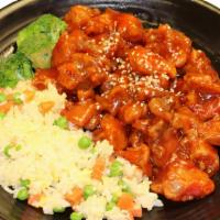 Sesame Chicken With Fried Rice  · 