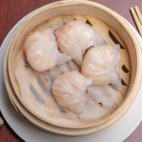 Har Gow (4 Pcs) · Shrimp and bamboo shoot.