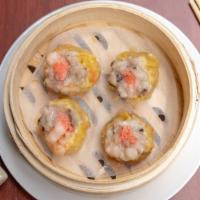 Siu Mai (4 Pcs) · Pork, shrimp, mushroom.