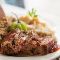 Meatloaf · Includes choice of two side orders plus cornbread.