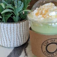 Iced Matcha Latte · Organic Matcha latte mix made from shade-grown tea leaves that are stone-ground into the fin...