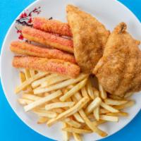 Whintting Fish 2Pc&Crabstick 4Pc  With F.F Or Rice  · 