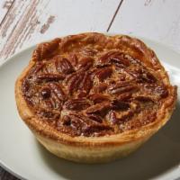 Southern Pecan Pie · Lightly toasted, buttery pecans sourced from Texas with vanilla and organic brown sugar.