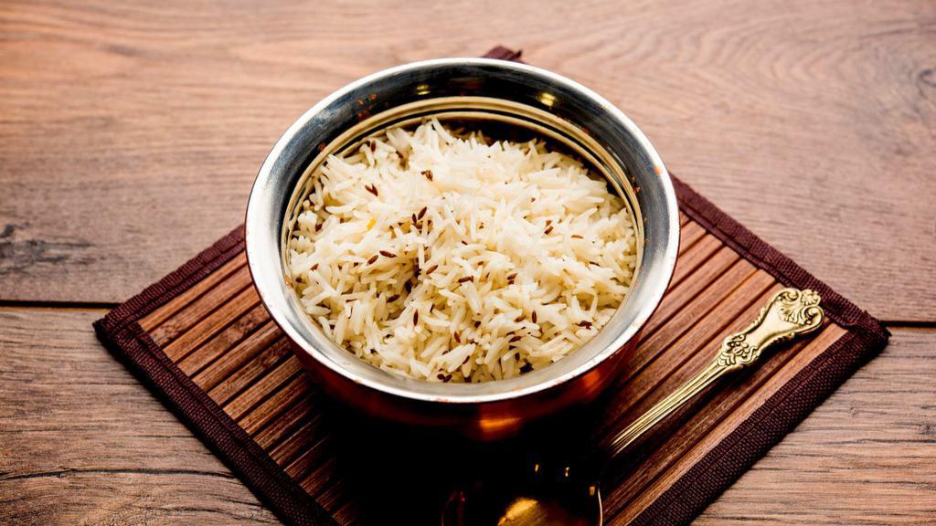 Plain Jeera Rice · Plain fresh rice.