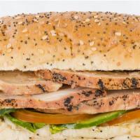 Honey Glazed Turkey Sandwich · Delicious sandwich made with Honey Glazed Turkey. Topped with lettuce, tomatoes, cheese, and...