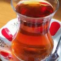 Turkish Tea · Slow steeped Turkish tea concentrate, mixed with water in your glass the traditional way