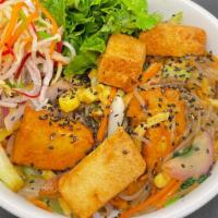 Veggie Glass Noodles · sweet potato noodles / sesame soy / veggies