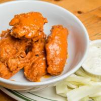 Fried Wings · Served with fennel sticks & blue ranch.