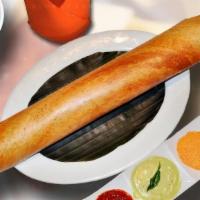 Masala Dosa Or Mysore Dosa · From the Coromandel coast. A paper-thin rice and lentil crepe stuffed with spiced potatoes a...