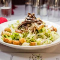 Gluten-Free Caesar Salad · No crouton.