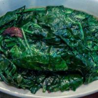 Sautéed Spinach · Make it steamed upon request.