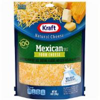 Kraft Finely Shredded Natural Mexican Style Four Shredded Cheese · 8 Oz
