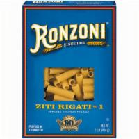 Ronzoni Ziti Rigati Pasta · 16 Oz