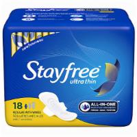 Stayfree Ultra Thin Regular Pads With Wings-18 Count · 18 Ct