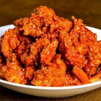 Hot Spicy · Spicy. hot spicy chicken are individually brushed with bbq's special spicy sauce for extra b...