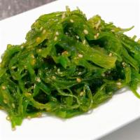 Seaweed Salad · Marinated seaweed sprinkled with sesame. vegetarian.