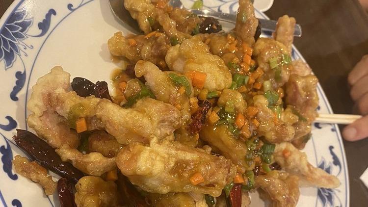 Kkanpoong Shrimp / 깐풍새우   · Fried shrimp with sour garlic & pepper sauce