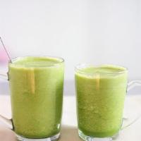 Green Power Juice · Ginger, kale, spinach, celery, green apple and cucumber.